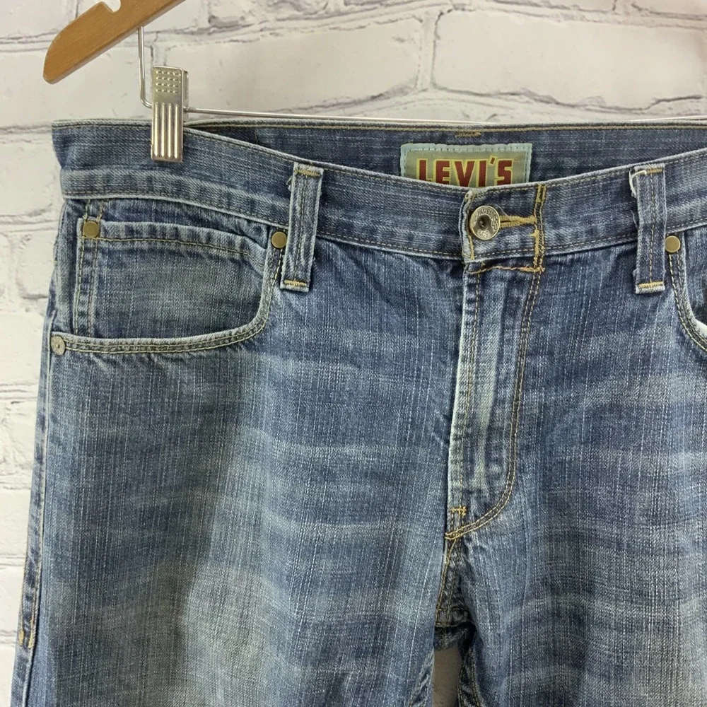 Levi's 514 Slim Straight Blue Jeans Mens Sz 34‎ x 34